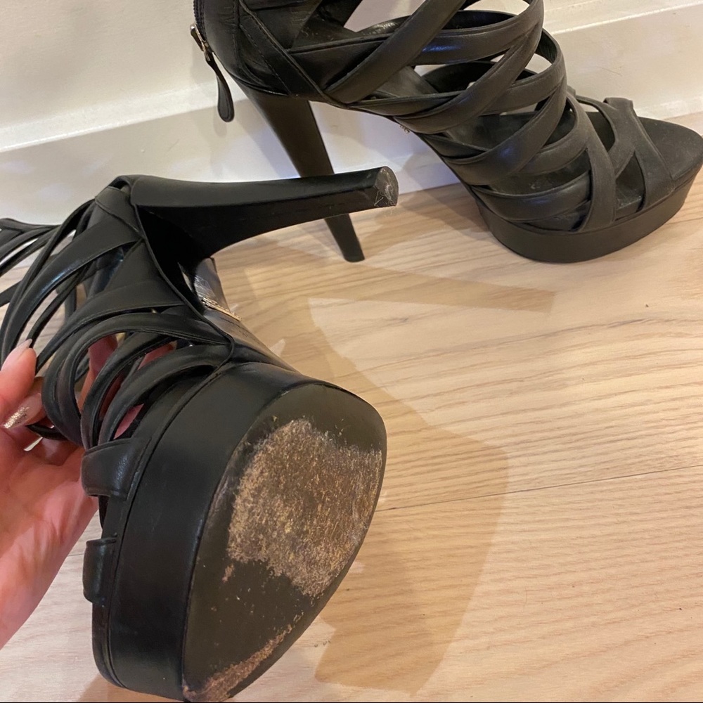 Gucci cage platform heels 37.5 authentic - Picture 5 of 6